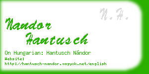 nandor hantusch business card